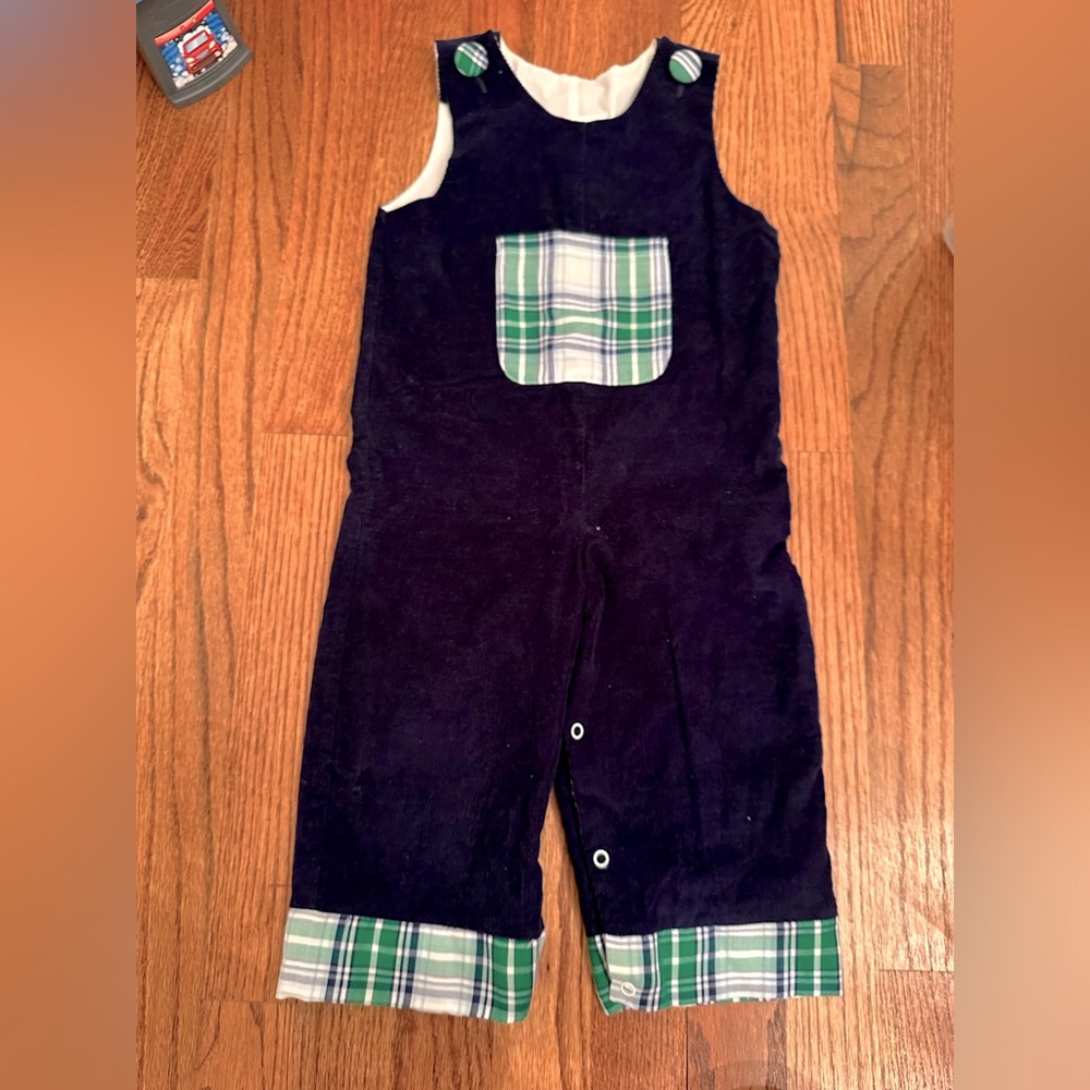 Navy blue corduroy longall